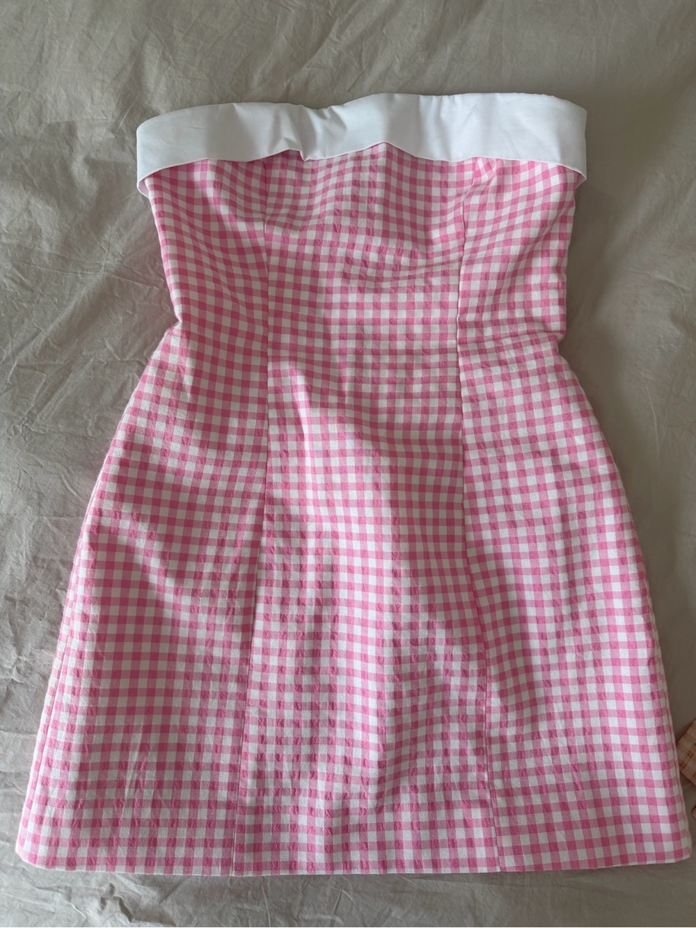 Lovers and Friends Alice Mini Dress in pink gingham